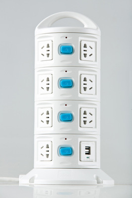 【立式手提USB充電接線板插座,造型美觀,質(zhì)量可靠】價(jià)格,廠家,圖片,移動(dòng)插座/排插/插線板,慈溪市牛人電器-