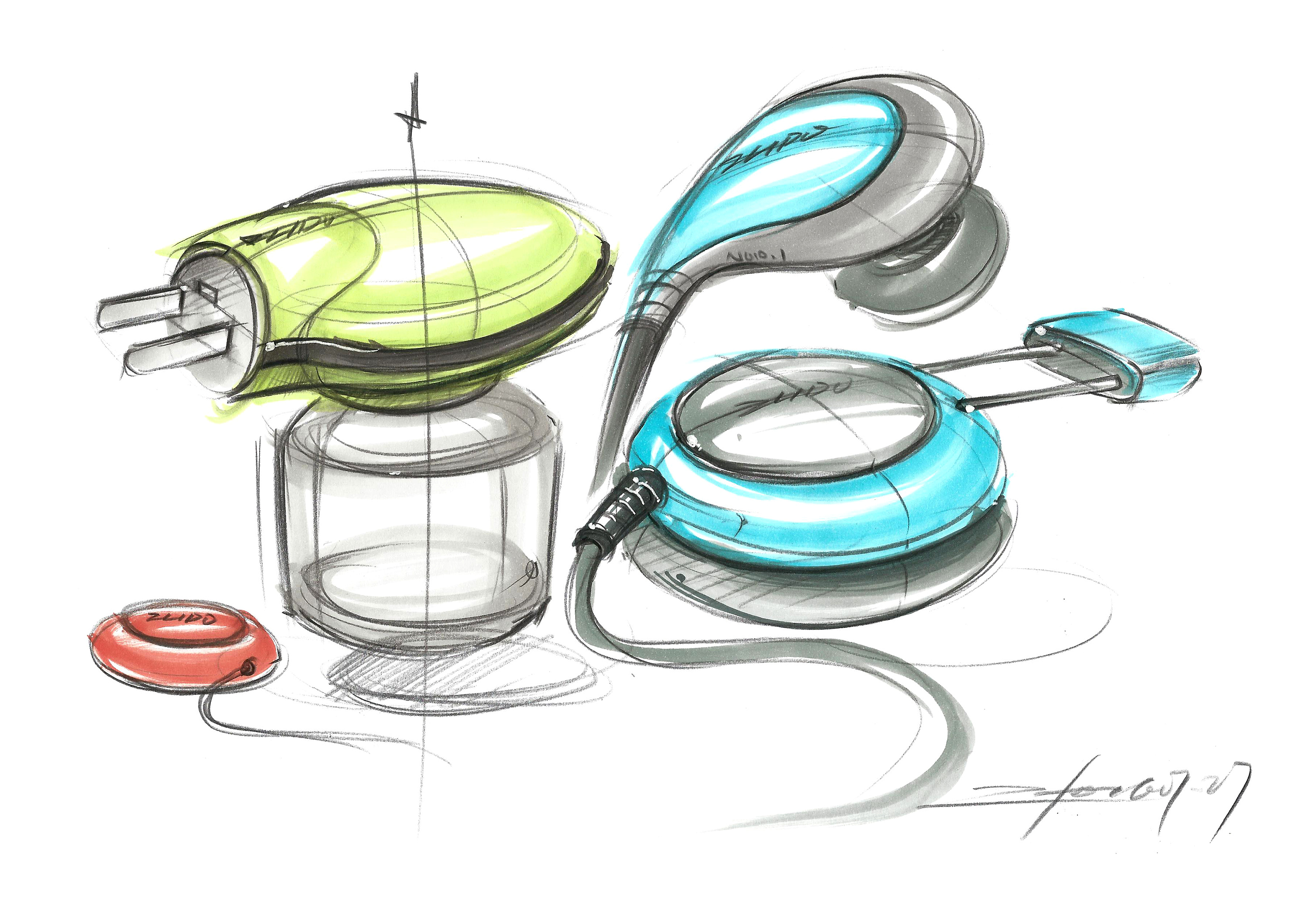 2016產(chǎn)品設計手繪 七月一日一畫——電器篇